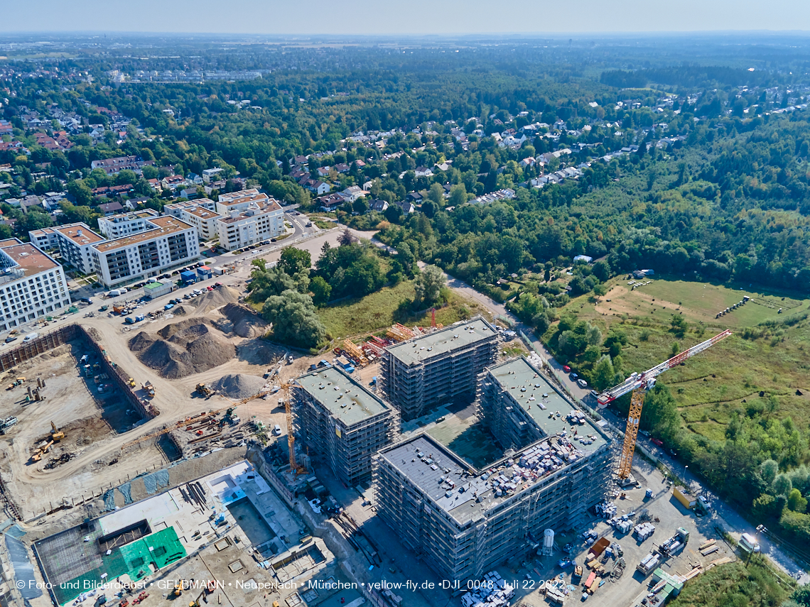 22.07.2022 - Baustelle Alexisqaurtier und Pandion Verde in Neuperlach